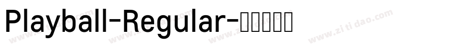 Playball-Regular字体转换