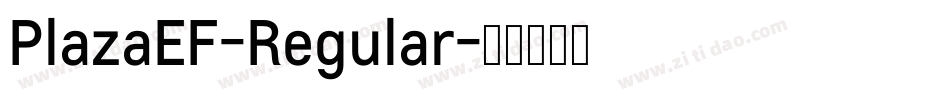 PlazaEF-Regular字体转换