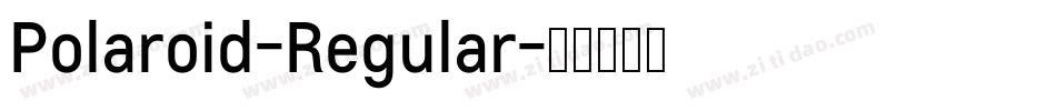 Polaroid-Regular字体转换
