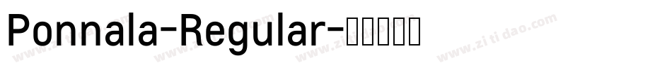 Ponnala-Regular字体转换