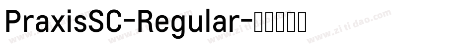 PraxisSC-Regular字体转换 PraxisSC-Regular字体转换