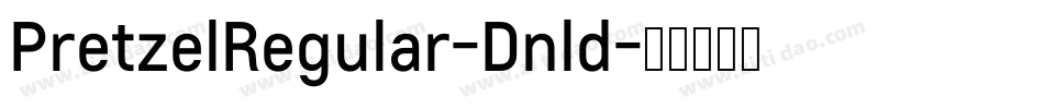 PretzelRegular-Dnld字体转换