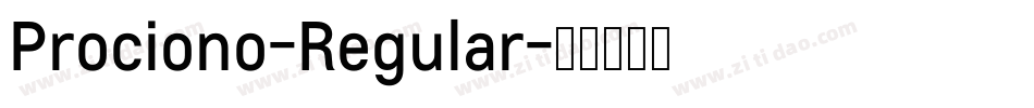 Prociono-Regular字体转换