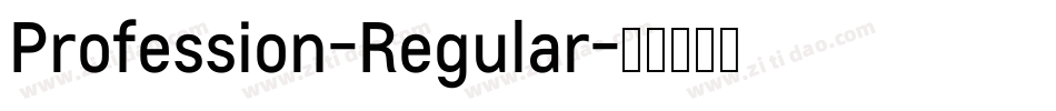 Profession-Regular字体转换