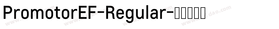 PromotorEF-Regular字体转换