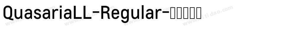 QuasariaLL-Regular字体转换