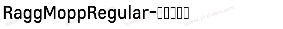 RaggMoppRegular字体转换