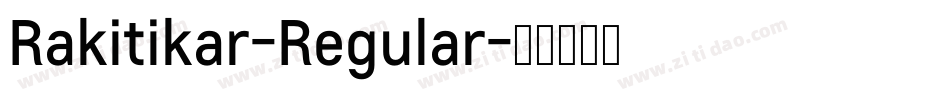 Rakitikar-Regular字体转换