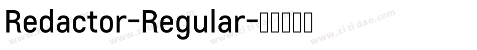 Redactor-Regular字体转换