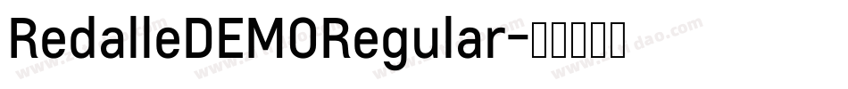 RedalleDEMORegular字体转换
