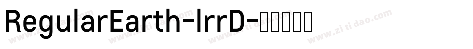 RegularEarth-lrrD字体转换