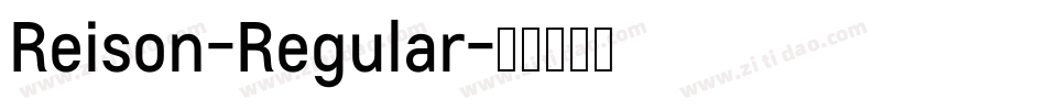 Reison-Regular字体转换