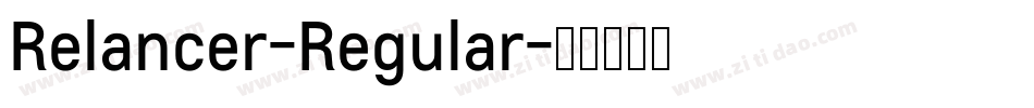 Relancer-Regular字体转换