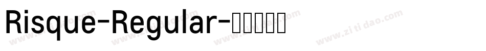 Risque-Regular字体转换