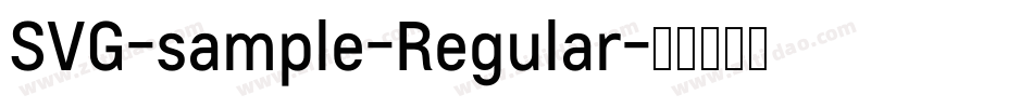 SVG-sample-Regular字体转换