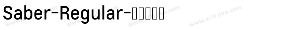 Saber-Regular字体转换