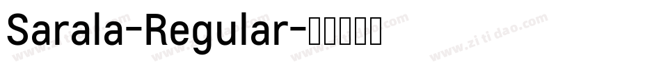 Sarala-Regular字体转换