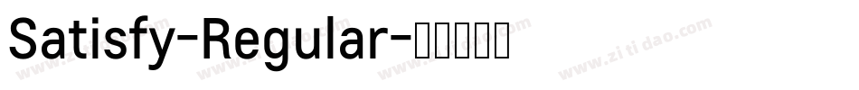 Satisfy-Regular字体转换