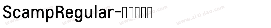 ScampRegular字体转换