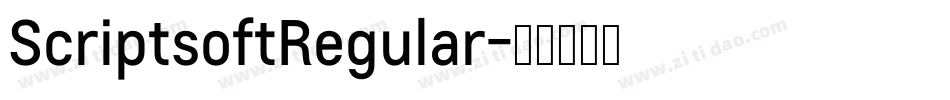 ScriptsoftRegular字体转换