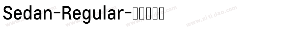 Sedan-Regular字体转换