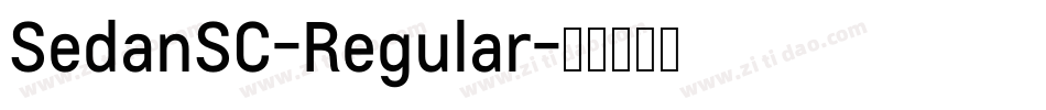 SedanSC-Regular字体转换