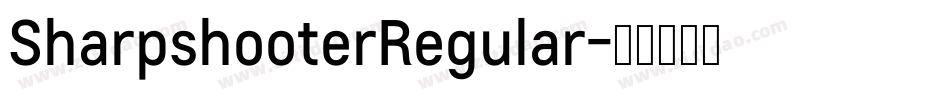 SharpshooterRegular字体转换