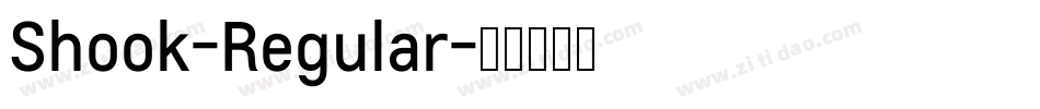Shook-Regular字体转换