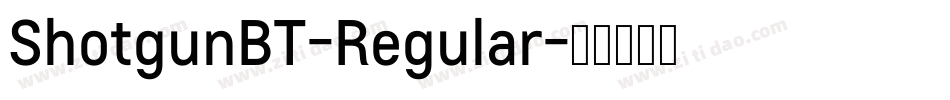 ShotgunBT-Regular字体转换