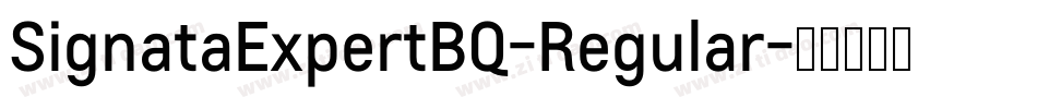 SignataExpertBQ-Regular字体转换