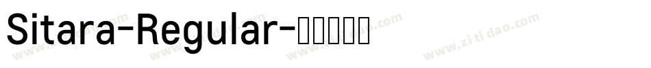 Sitara-Regular字体转换