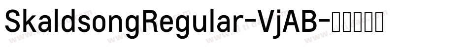 SkaldsongRegular-VjAB字体转换