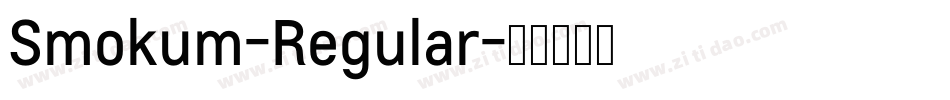 Smokum-Regular字体转换
