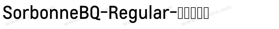 SorbonneBQ-Regular字体转换