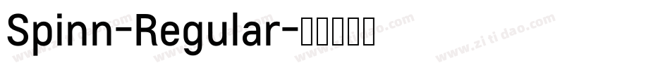 Spinn-Regular字体转换