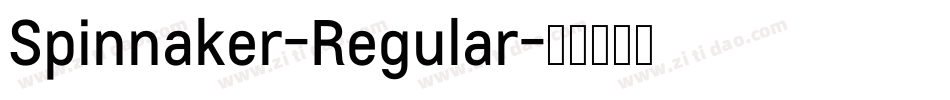 Spinnaker-Regular字体转换