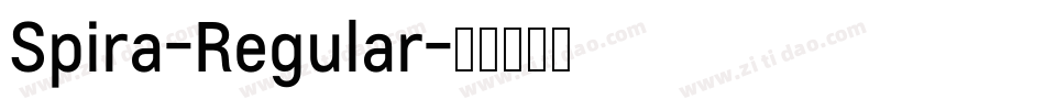 Spira-Regular字体转换