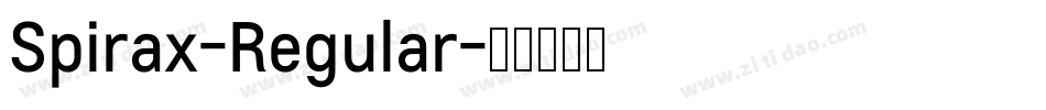 Spirax-Regular字体转换
