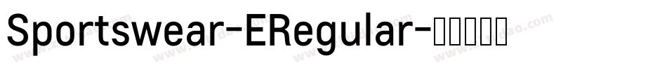 Sportswear-ERegular字体转换