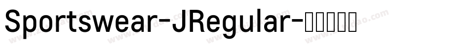 Sportswear-JRegular字体转换
