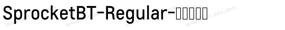 SprocketBT-Regular字体转换