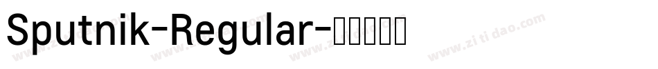 Sputnik-Regular字体转换