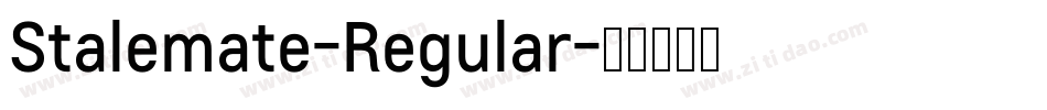 Stalemate-Regular字体转换