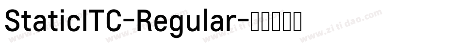 StaticITC-Regular字体转换