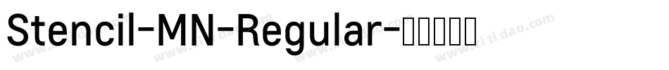Stencil-MN-Regular字体转换