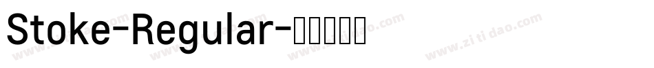 Stoke-Regular字体转换