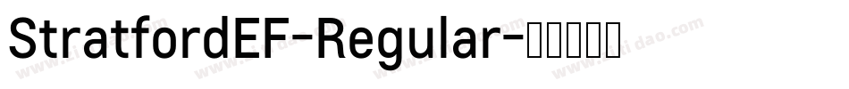 StratfordEF-Regular字体转换