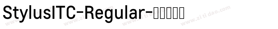 StylusITC-Regular字体转换