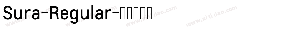 Sura-Regular字体转换