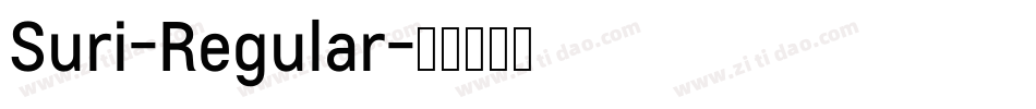 Suri-Regular字体转换